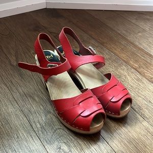 Red Clogs/Sandals